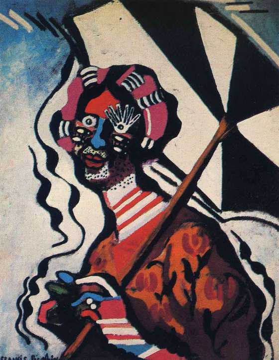 "Young woman with an umbrella", Francis Picabia