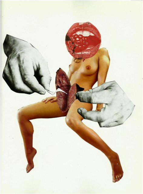 "Sick shit", collage sur papier, 2012