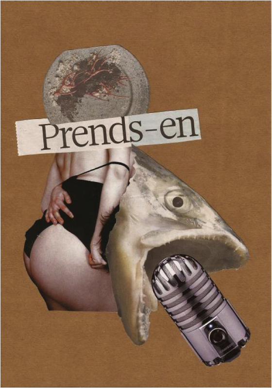 "Prends-en", collage sur papier, 2011 
