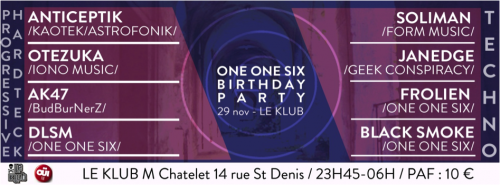 One One Six - Klub
