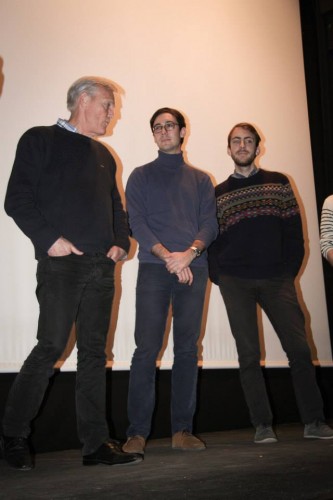 Bernard Jagorel, Paul Grunelius, Quentin Jagorel lors de l'avant-première du film