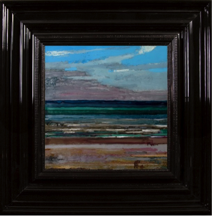 NORMANDY LANDSCAPE, 2010, Encre et Acrylique sur Perspex, 53x53 cm (hors cadre)
